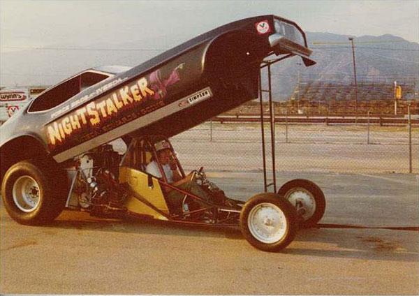 John Force with his first race car in 1973.
