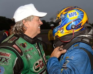 John Force and Ron Capps