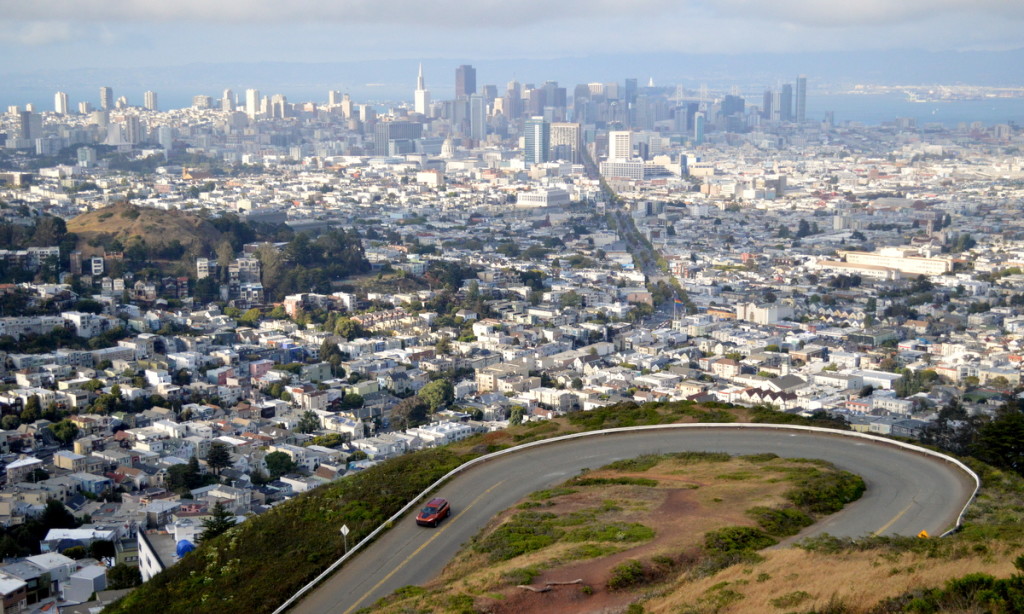 A view of San Francisco from Twin Peaks.