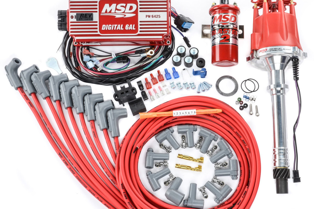 This is an aftermarket performance electronic ignition system from MSD. Installation/conversion of this is much more involved than a factory system.