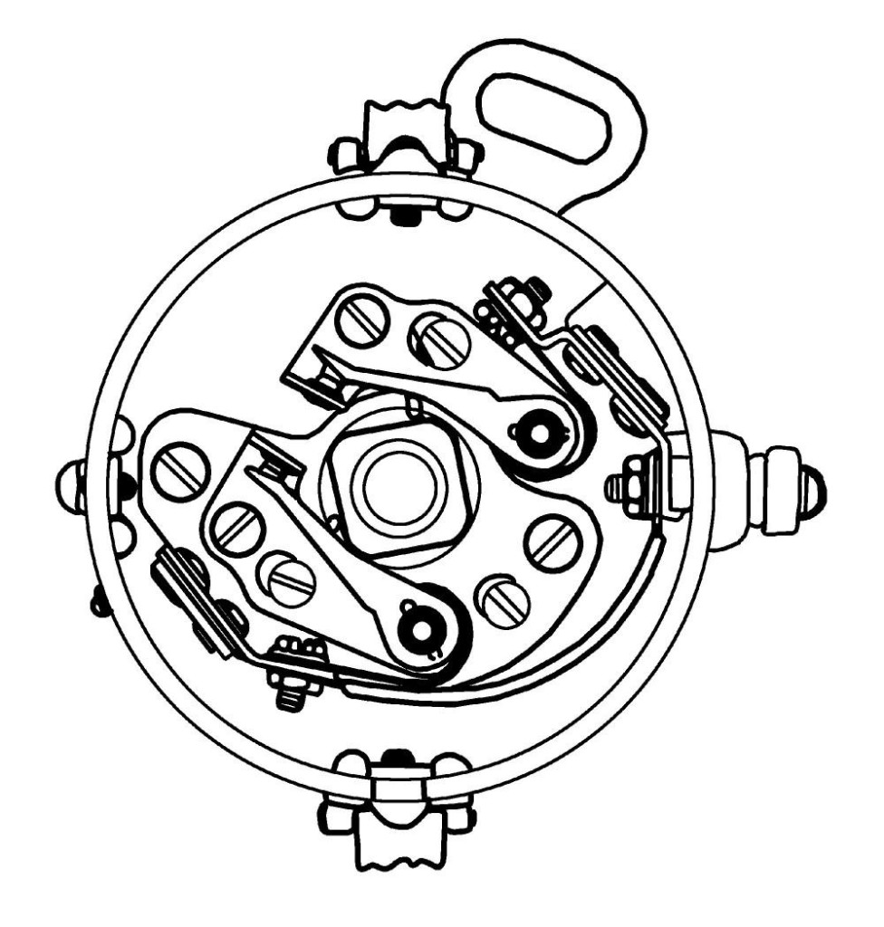 A drawing showing a high-performance dual point ignition system.