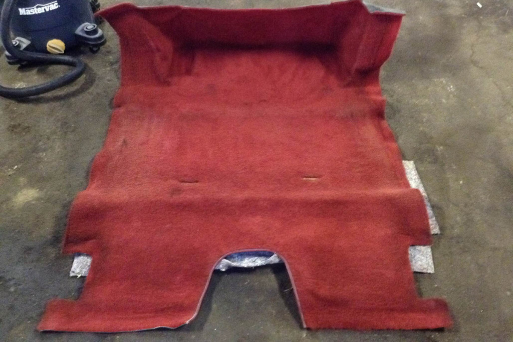 The carpet in the project car was ratty, so Dan replaced it with a molded carpet kit from Trim Parts.