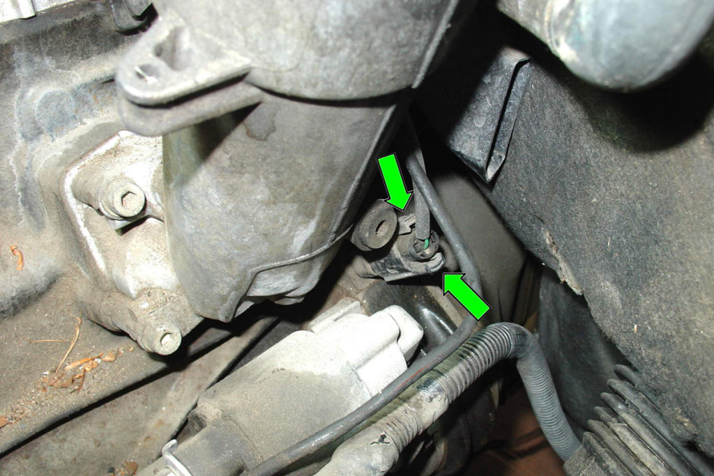 This is a crankshaft position sensor.  Some are installed like this, in the engine block, while others are installed on the front of the engine where they can be damaged.