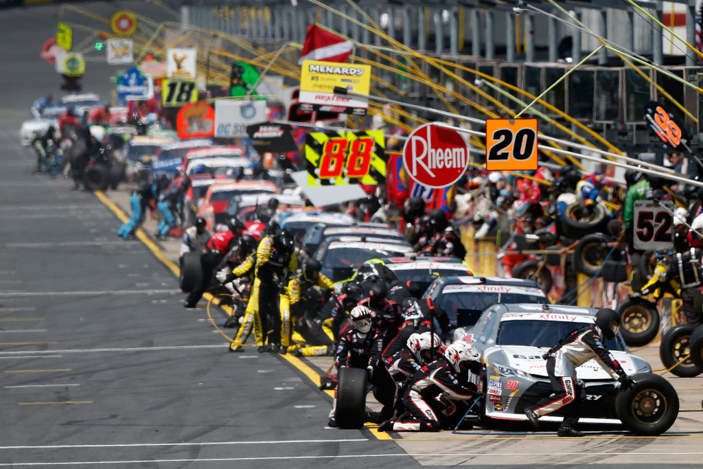 Truex Breaks Record, Hamlin Rides Fresh Tires to NASCAR Victories in