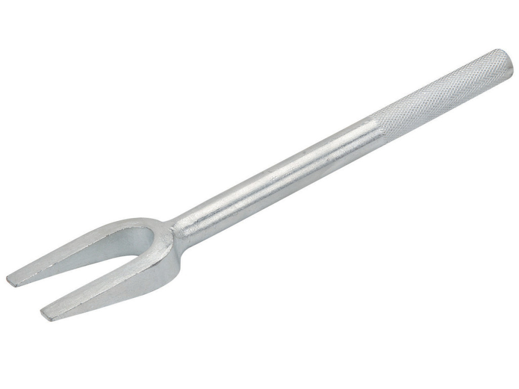  A pickle fork, also known as a ball joint or tie rod separator. You’ll need this for separating the ball joints.