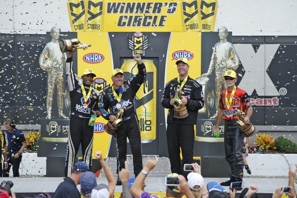 Brown, J. Force, Line and Ellis Take First Step to NHRA Championships at Charlotte