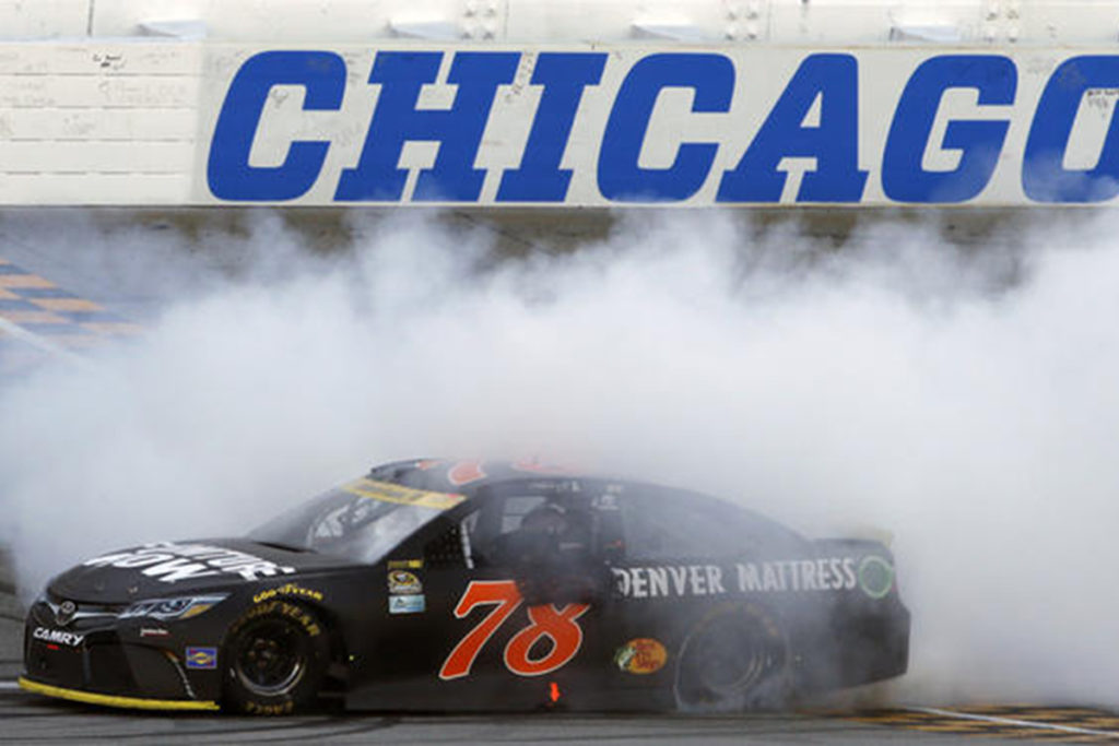 Martin Truex Jr. won the Chase opener at Chicagoland. His failure at the LIS twice after the race should have disqualified him from automatic advancement to the Round of 12. It didn’t. Image courtesy chicagotribune.com.