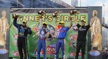 Don Schumacher Racing Celebrates Windy City Wins at O'Reilly Route 66 NHRA Nats