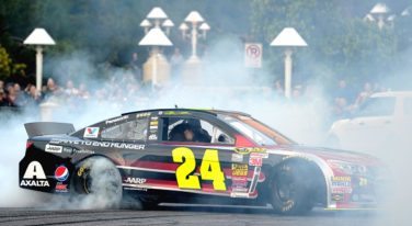 Nascar Burnouts on Vegas Strip 