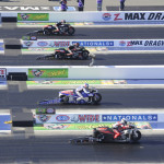 Brown, Beckman, Morgan, and Hines Shine at NHRA zMAX 4-Wide
