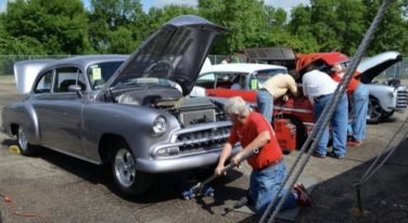 MHRA Rolling Repair Shop at 2015 Back to the 50s Weekend