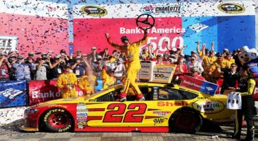 Joey Logano Takes It to The Bank at Charlotte
