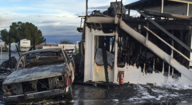 Fire at Famosa Raceway