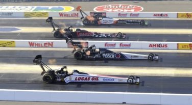 Four-Wide Nationals photo (credit NHRA)