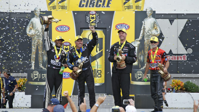 Brown, J. Force, Line and Ellis Take First Step to NHRA Championships at Charlotte