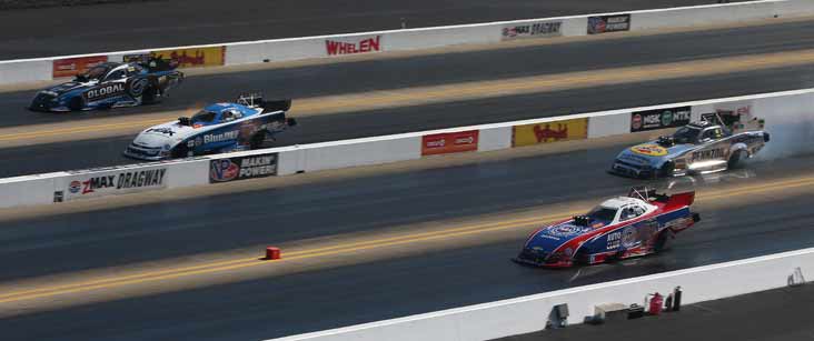 NHRA Firsts Earned at the NGK Spark Plugs NHRA Four-Wide Nationals
