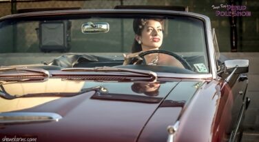 Pinup Pole Show Pinup of the Week: Francesca Esker with a 1963 Ford Falcon