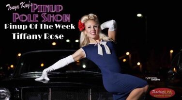 Pinup Pole Show Pinup of the Week: Tiffany Rose with a 1965 Ford Mustang Fastback