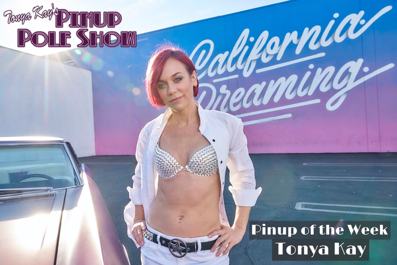 Pinup Pole Show Pinup of the Week: Tonya Kay and the Grape Space Coaster