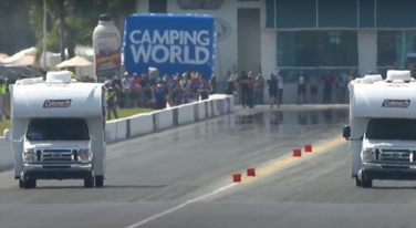 Behind The Wheel Co-Host Goes RV Drag Racing