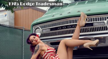 Tonya Kay's Pinup Pole Show: Daniel Bohman's 1975 Dodge Tradesman Van