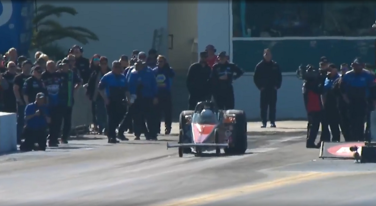 Steve Huff Takes the Electric Dragster Down the Strip at Gators