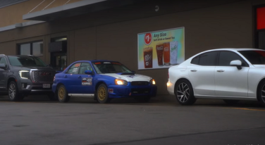[Video] Driving a Rally Car Through a McDonald's Drive-Through