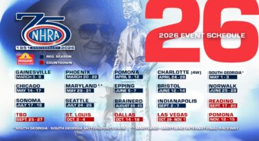NHRA’s 75th Anniversary Schedule, Plus New Brute Force Chevy Races this Weekend
