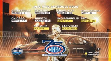 NHRA Sets 10-race 2026 Pro Mod schedule