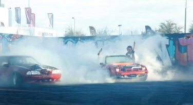 Mitzi's Motor Mavens: The Hoonigan Burnyard at SEMA 2025