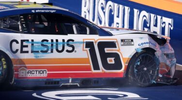 AJ Allmendinger Crashes in Practice