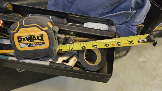Tool Review: DeWalt TOUGH Series 25' Tape Measure
