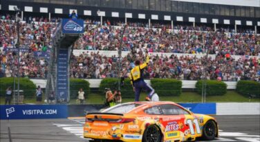 Hamlin Wins Three In a Row at Pocono