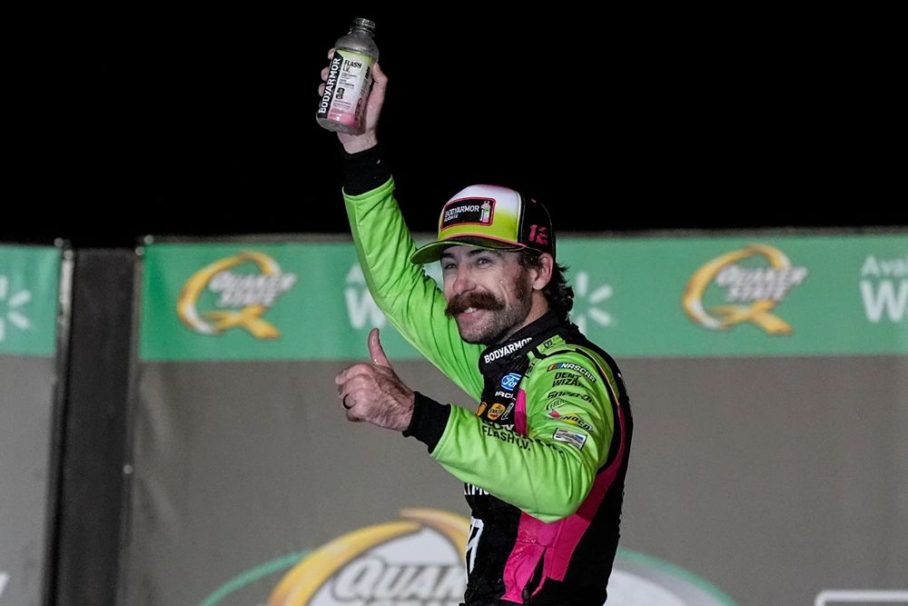 Blaney Stays Awake to Win Rain-Delayed Atlanta Race